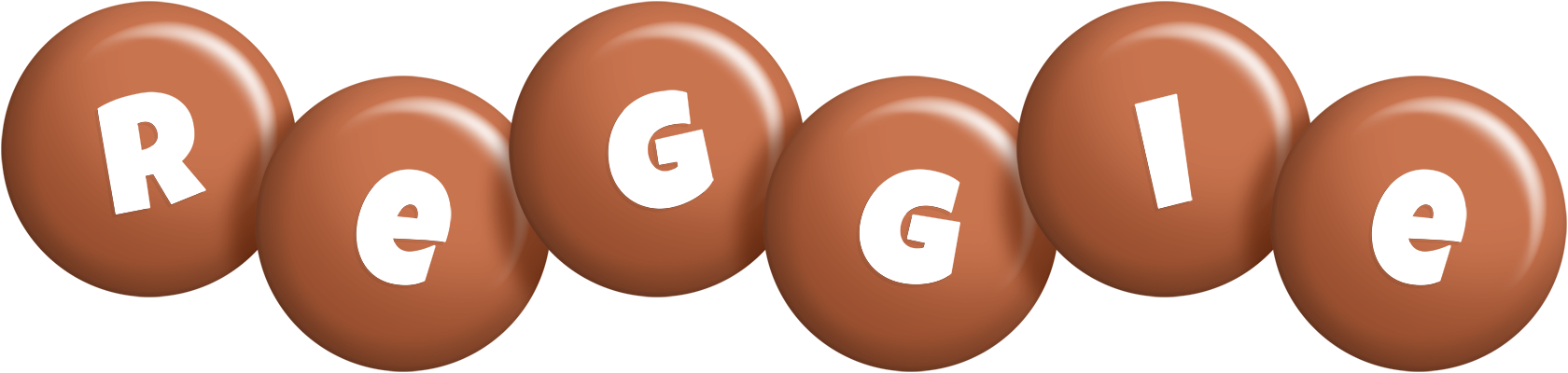 Reggie candy-brown logo