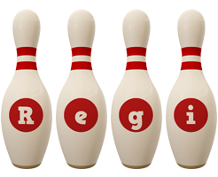 Regi bowling-pin logo