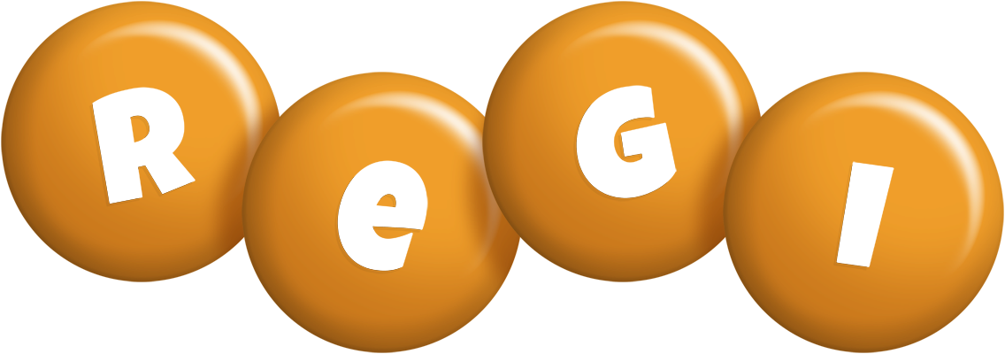 Regi candy-orange logo