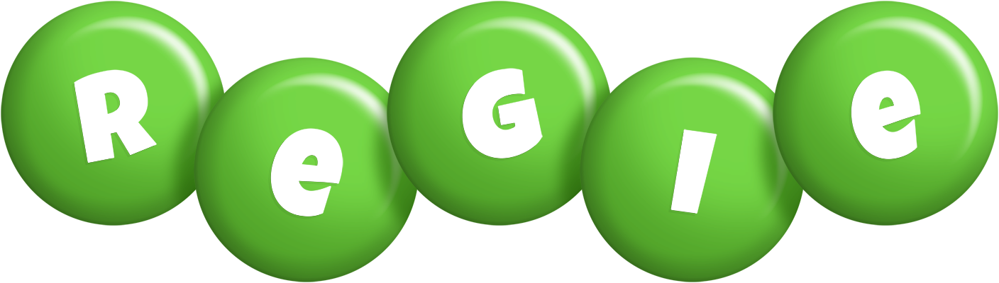 Regie candy-green logo