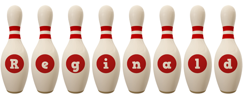 Reginald bowling-pin logo