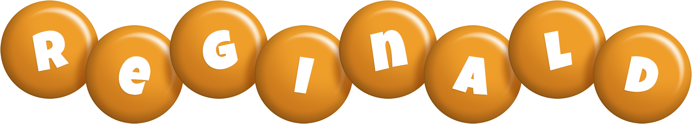 Reginald candy-orange logo