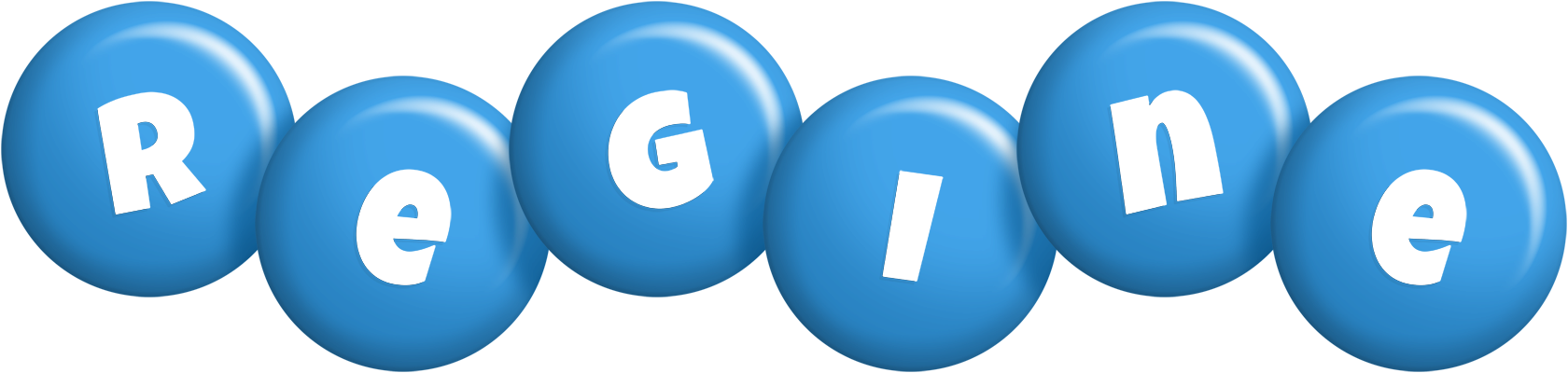 Regine candy-blue logo