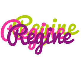 Regine flowers logo