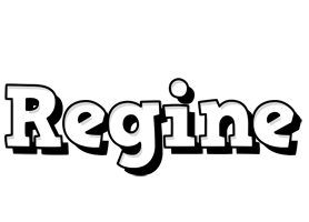 Regine snowing logo