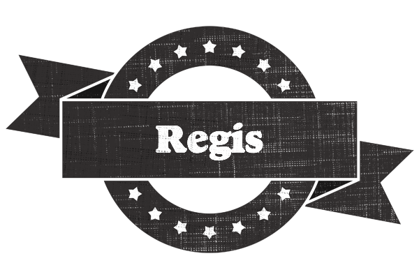 Regis grunge logo