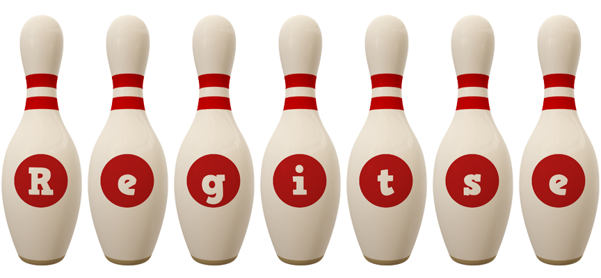 Regitse bowling-pin logo