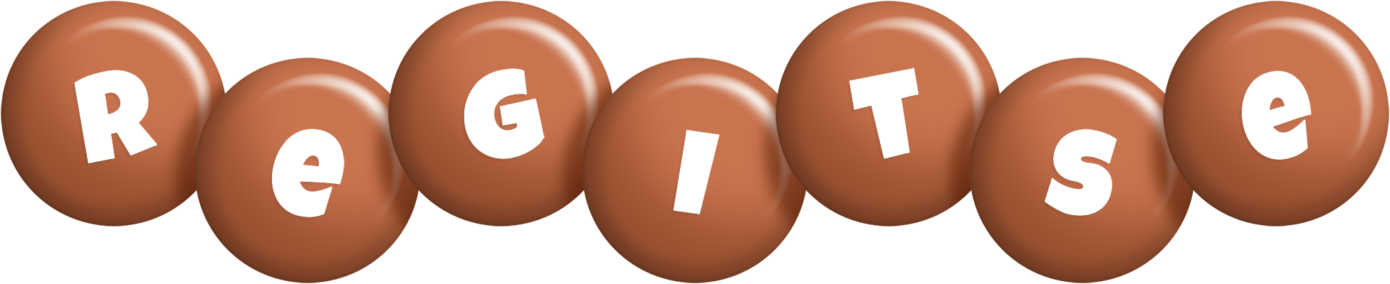 Regitse candy-brown logo