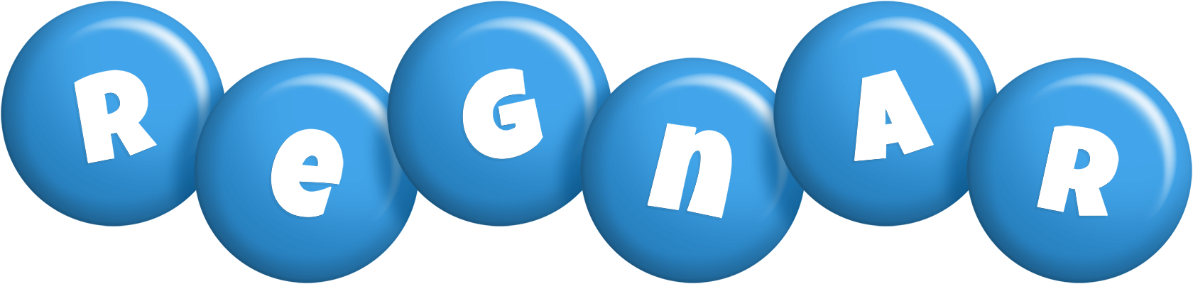 Regnar candy-blue logo