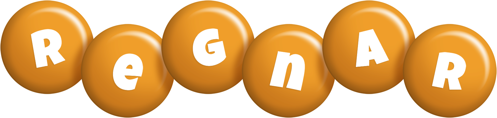 Regnar candy-orange logo