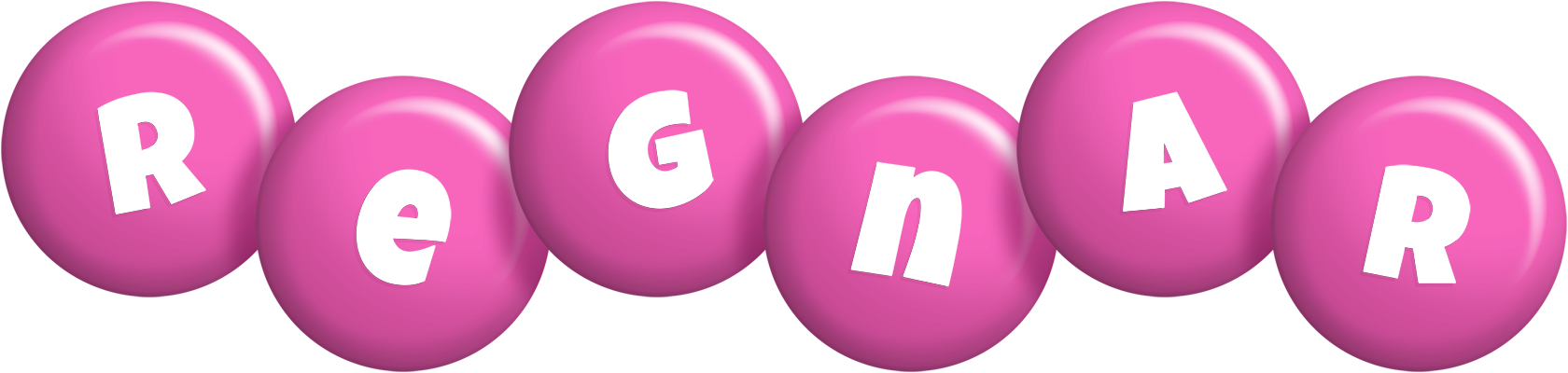 Regnar candy-pink logo