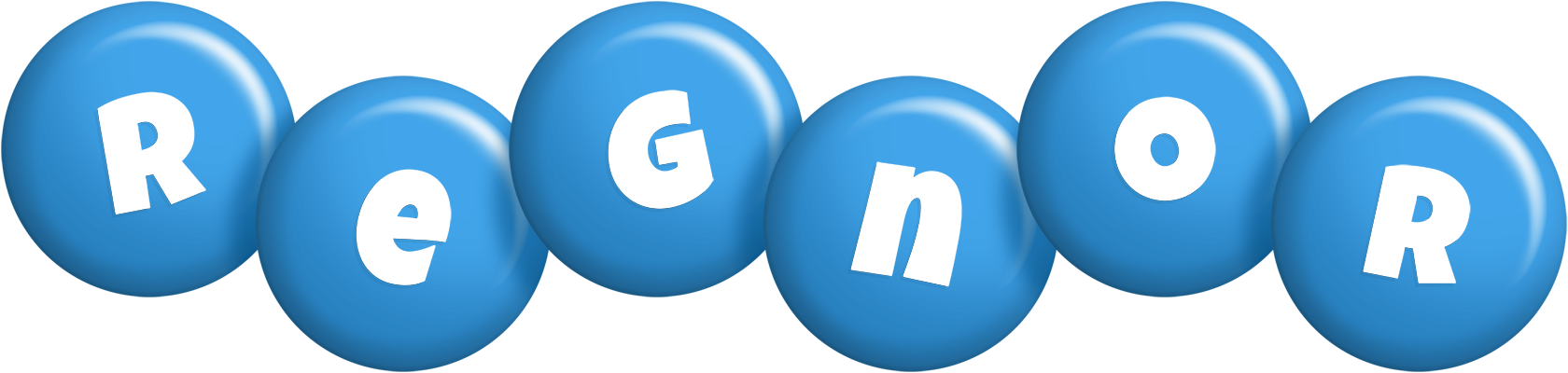 Regnor candy-blue logo