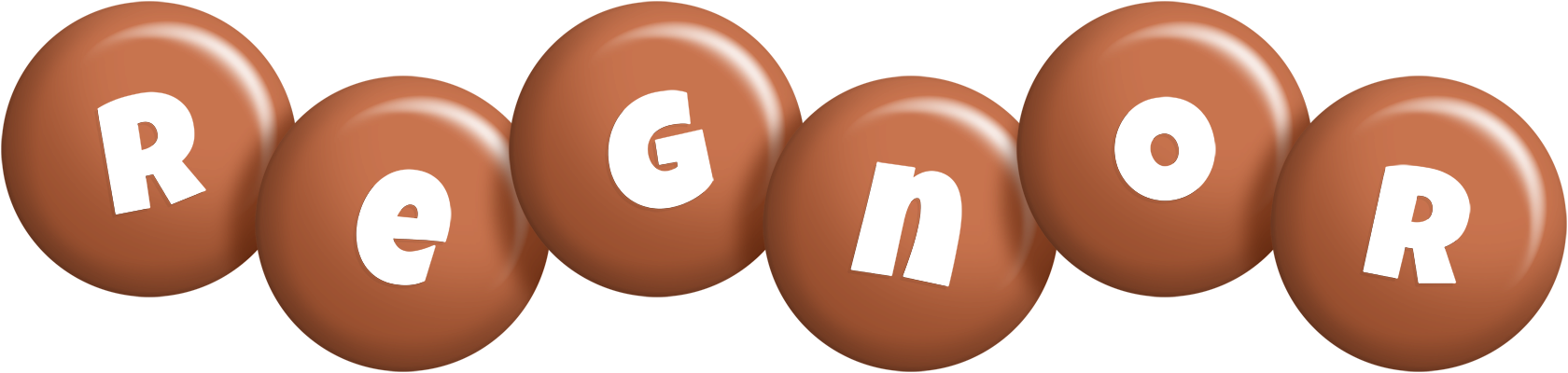 Regnor candy-brown logo