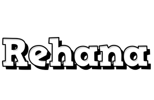 Rehana snowing logo