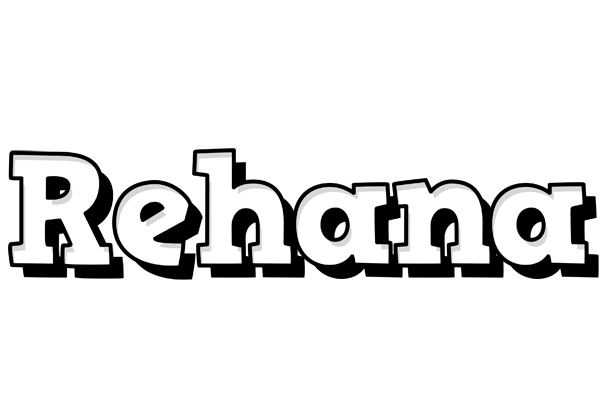 Rehana snowing logo