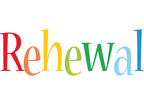 Rehewal birthday logo