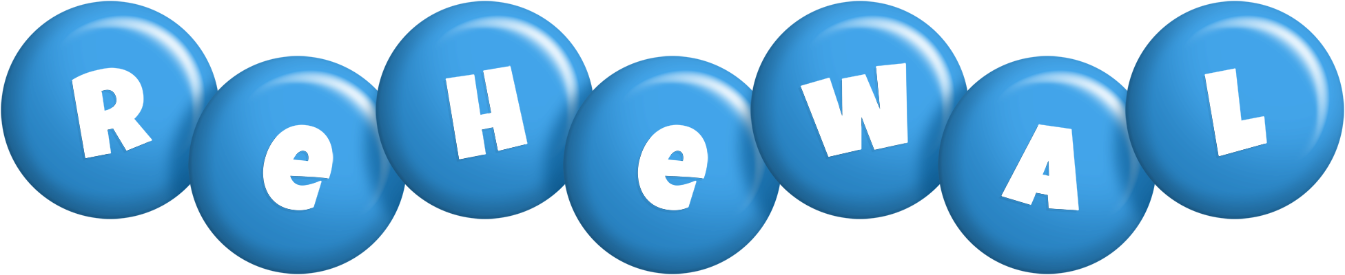 Rehewal candy-blue logo