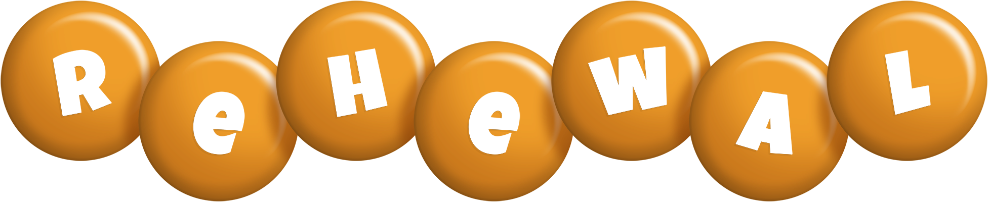 Rehewal candy-orange logo