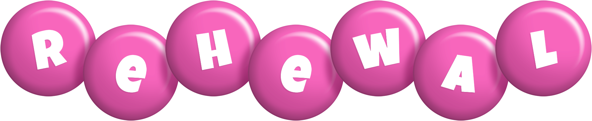 Rehewal candy-pink logo
