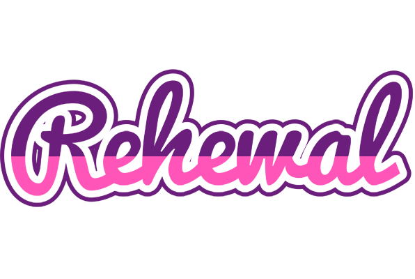 Rehewal cheerful logo