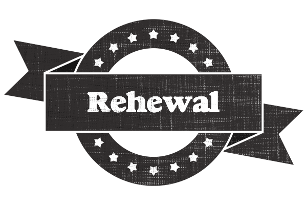 Rehewal grunge logo