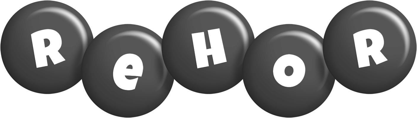 Rehor candy-black logo