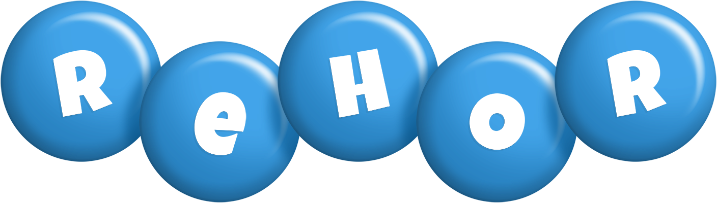 Rehor candy-blue logo