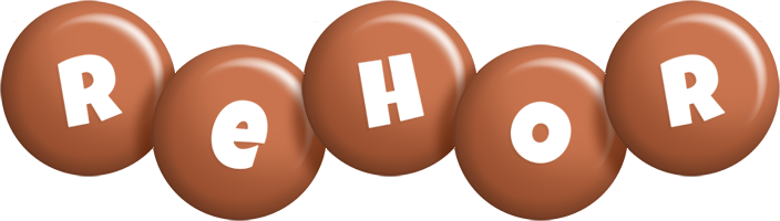 Rehor candy-brown logo