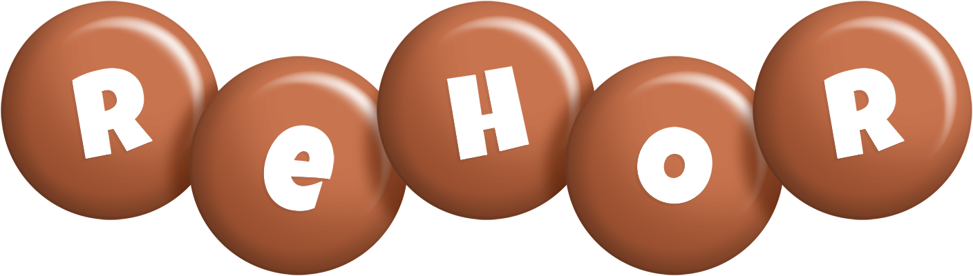 Rehor candy-brown logo