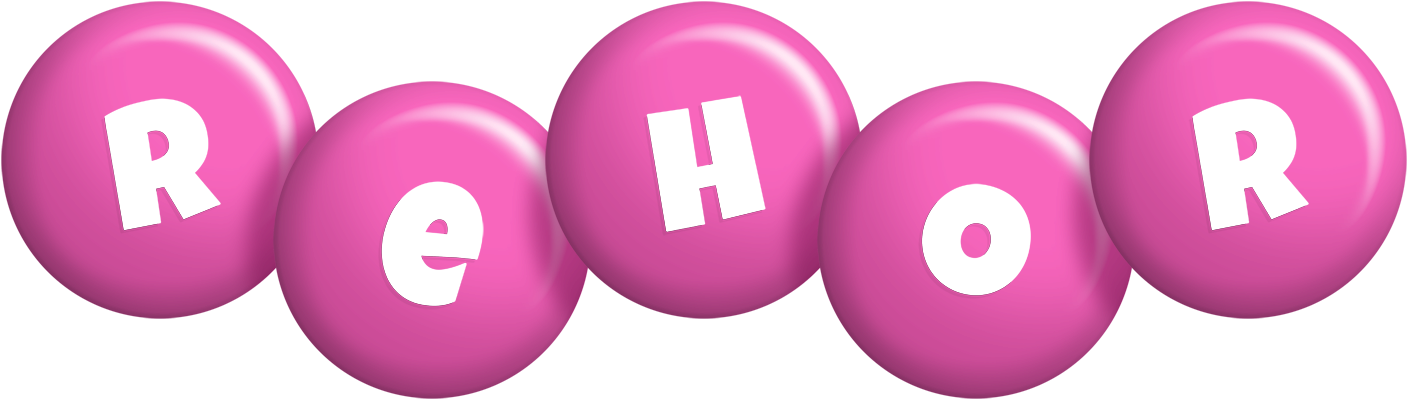 Rehor candy-pink logo