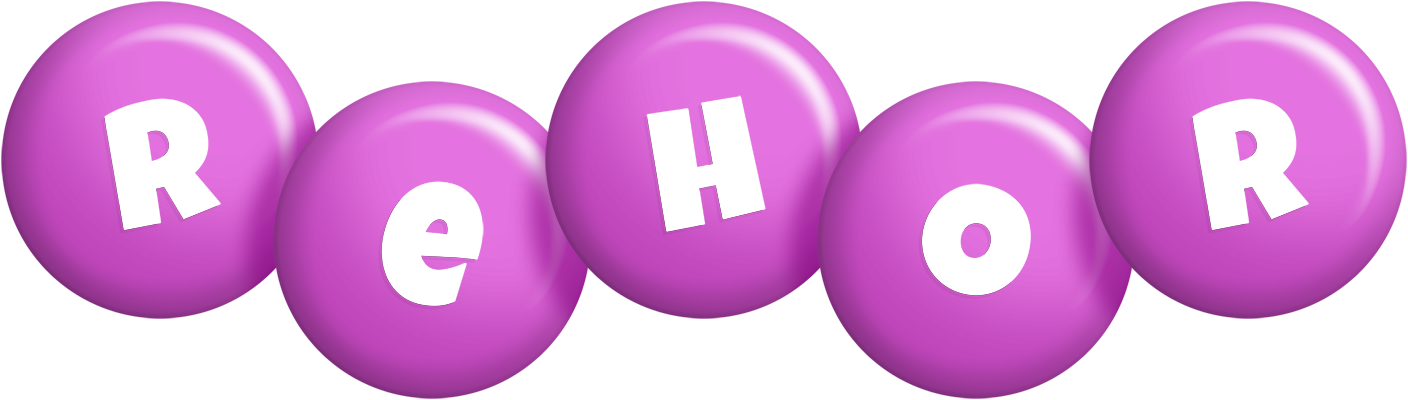 Rehor candy-purple logo