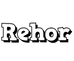 Rehor snowing logo