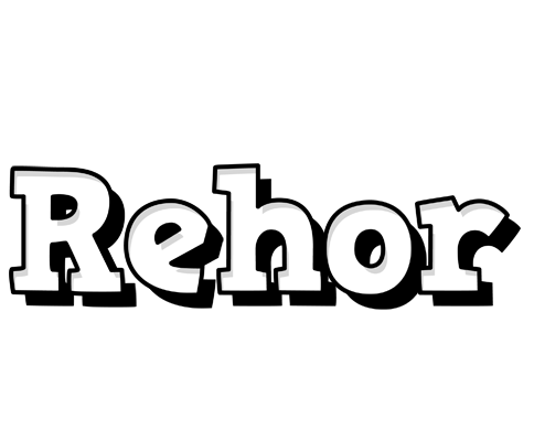Rehor snowing logo