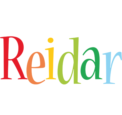 Reidar birthday logo
