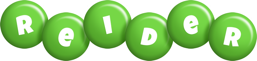 Reider candy-green logo