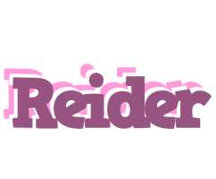 Reider relaxing logo