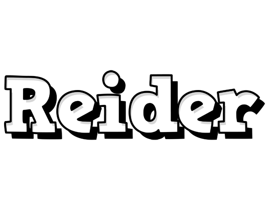 Reider snowing logo