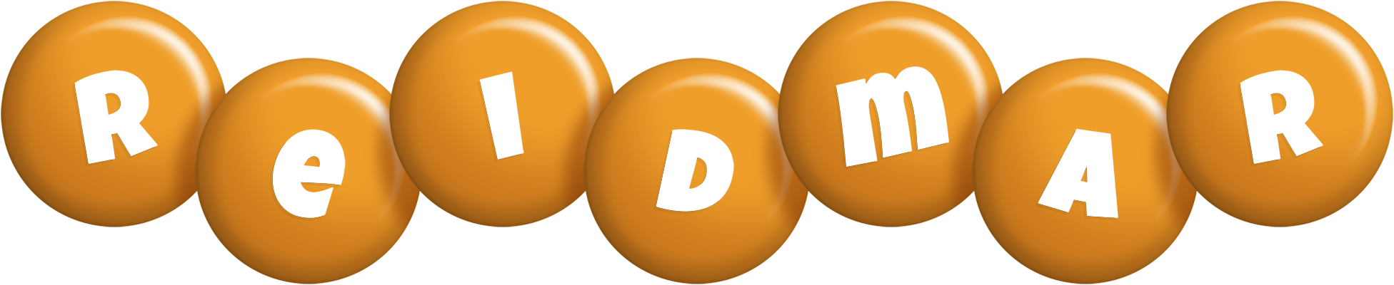 Reidmar candy-orange logo
