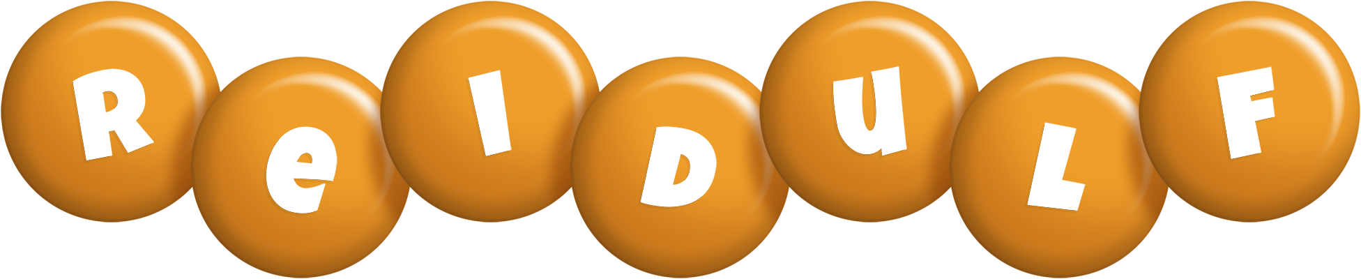 Reidulf candy-orange logo