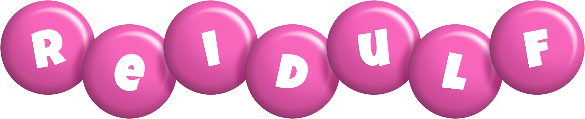 Reidulf candy-pink logo