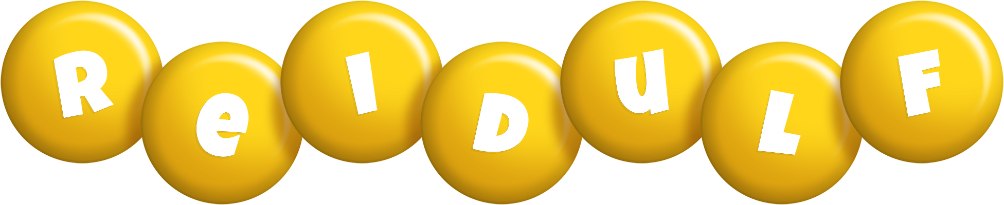 Reidulf candy-yellow logo
