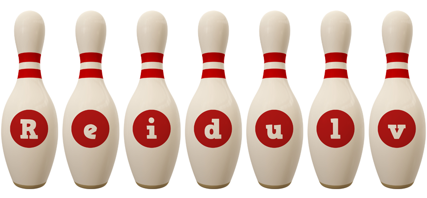 Reidulv bowling-pin logo