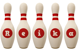 Reika bowling-pin logo