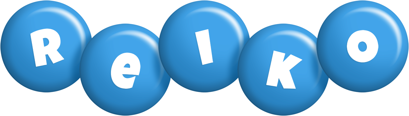 Reiko candy-blue logo
