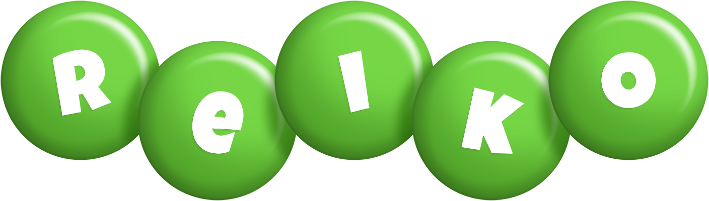 Reiko candy-green logo