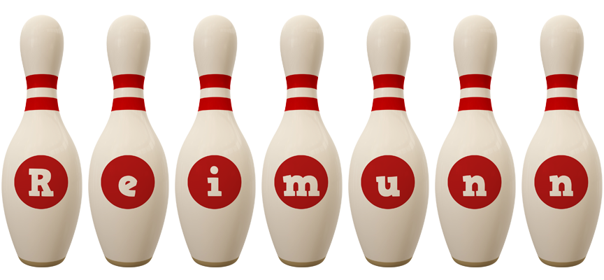 Reimunn bowling-pin logo