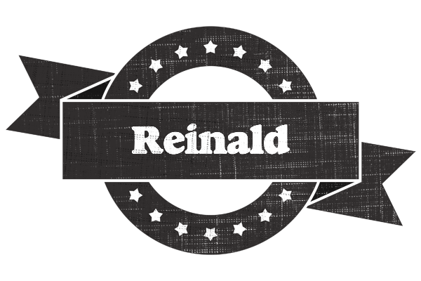 Reinald grunge logo