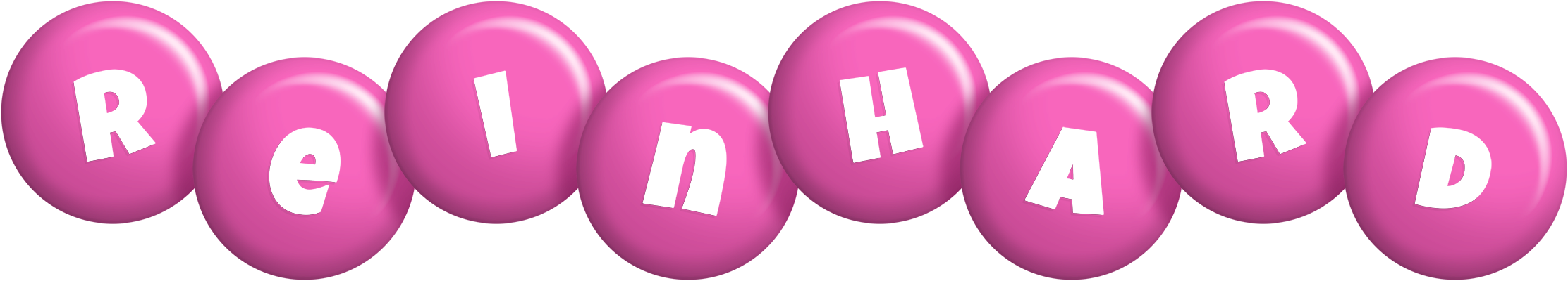 Reinhard candy-pink logo