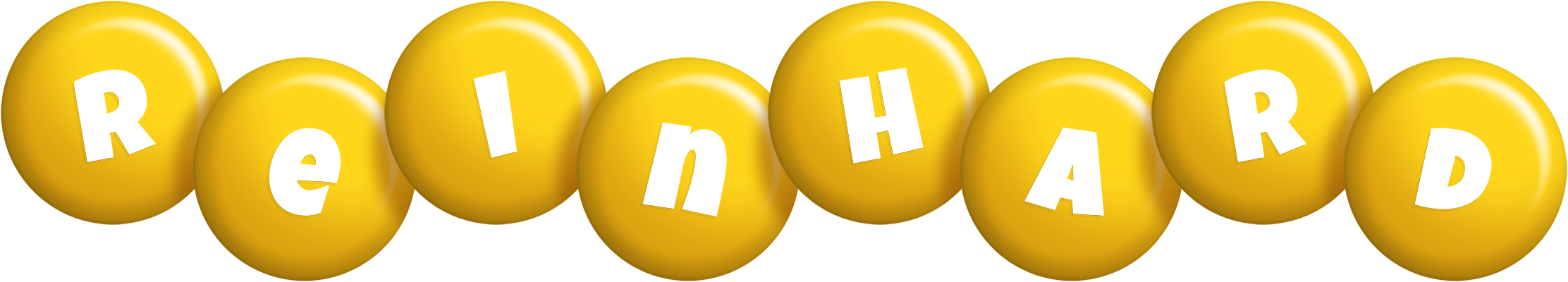 Reinhard candy-yellow logo