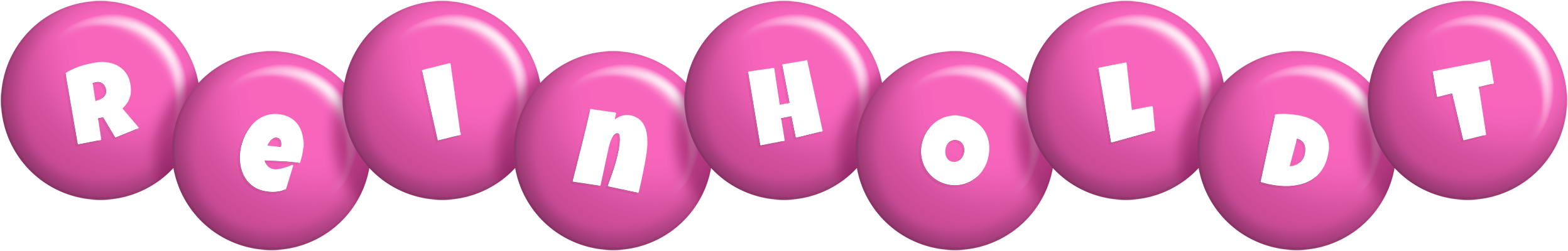 Reinholdt candy-pink logo